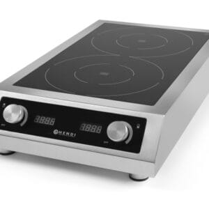 Induktionskogeplade dobbelt 7000W, Hendi
